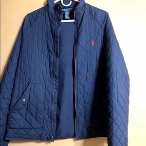 Quilted polo jacket